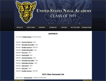 Tablet Screenshot of 1971.usnaclasses.com